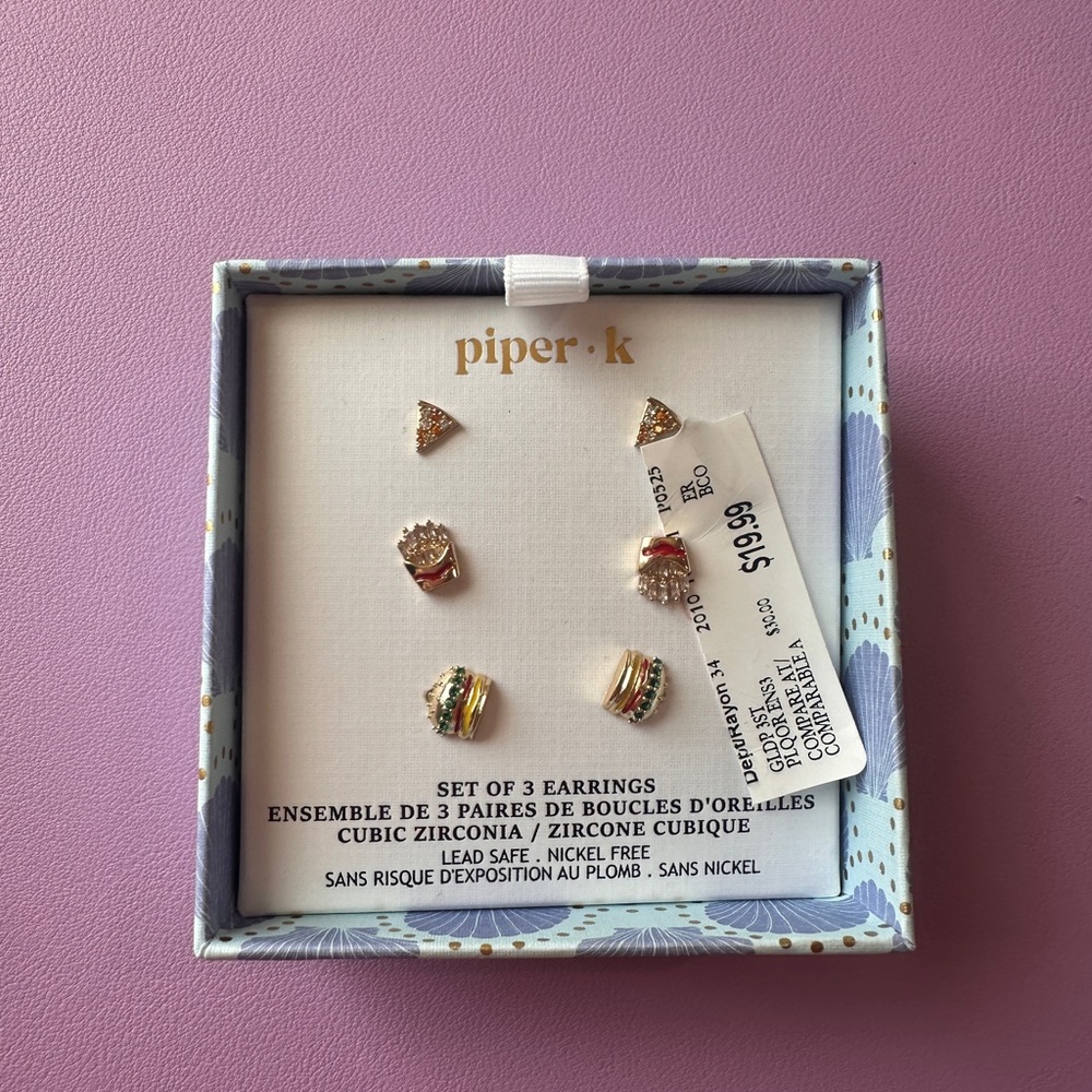 Piper K Junk Food Earring Set